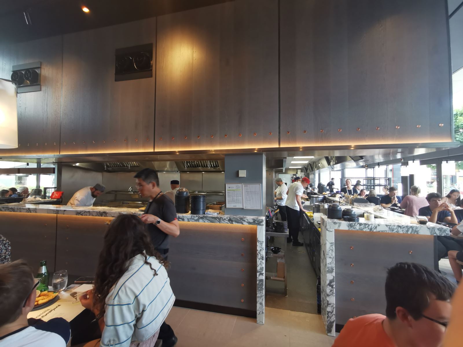 Open kitchen at wagamama